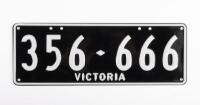 Victorian Numeric Number Plate | 356.666 - 2