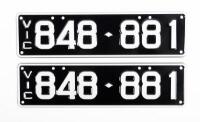 Victorian Numeric Plates | 848.881