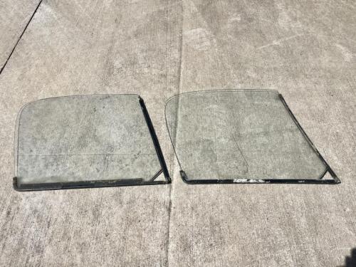 AUSTIN-HEALEY: Two Austin-Healey 3000 side windows, dated 1965 [Location: Sydney]