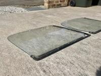 AUSTIN-HEALEY: Two Austin-Healey 3000 side windows, dated 1965 [Location: Sydney] - 3