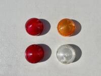AUSTIN-HEALEY: Four lenses to suit BJ8 including two tail, one park and 1 indicator lens [Location: Sydney]