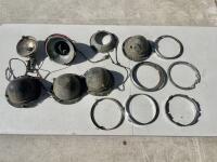 LUCAS: A quantity of Lucas 7" headlight bowls and fittings [Location: Sydney]