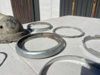 LUCAS: A quantity of Lucas 7" headlight bowls and fittings [Location: Sydney] - 2