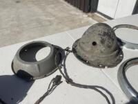 LUCAS: A quantity of Lucas 7" headlight bowls and fittings [Location: Sydney] - 9
