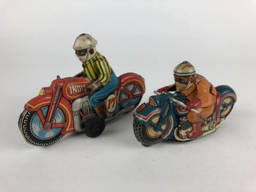 RACING: INDIAN bike, RN17, 15 cms, racing bike RN55, 13 cms, both made in Japan c1950s.