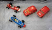 SCALEXTRIC: A c1960s Scalextric&nbsp;set '50', within original box, comprising four cars, including Scalextric C72 B.R.M, C73. F.1. Porsche, and two Mini Coopers believed to be by Airfix [Extra Photos added] - 5