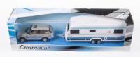 CARARAMA: A Cararama&nbsp;1:43 scale Range Rover towing a Polar Caravan in original box