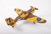 KITTY HAWK: A Retro Delights modern metal Kitty Hawk RAF ornamental model plane, wingspan 48cm, fuselage length 39cm - 3