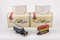 MATCHBOX COLLECTIBLES: Two Matchbox Collectibles small scale early passenger transit vehicles