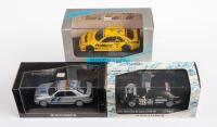 MERCEDES: Three Minichamps 1:43 scale Mercedes-Benz models in boxes, includes a 1996 C-Class Team AMG, an AMG C36 Formula 1 Doctors Car and a 1995 C-Class Team Zakspeed