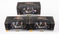 MERCEDES: Three Onyx 1:43 scale 1996 Mercedes-Benz C Class Team AMG in UPS livery in original boxes