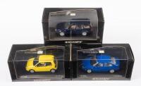 VOLKSWAGEN: Three Minichamps 1:43 scale Volkswagen models in boxes