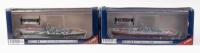 WARSHIPS: Two Deagostini 1:1000 scale WWII warship models in boxes, includes the 1943 Roma and the 1940 Littorio