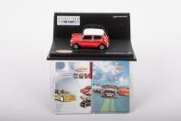 MINI: A 1:43 scale Vitesse model of a 1990 Mini in 'Flame Red', limited edition number 0133, boxed within&nbsp;acrylic case