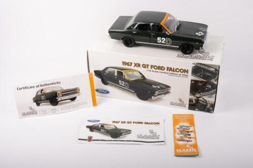 1967 BATHURST: A 1:18 scale Classic Carlectables 1967 Ford Falcon XR GT 1967 Bathurst Winner #52D, as raced to victory by Harry Firth and Fred Gibson, boxed with COA numbered 0440/2500