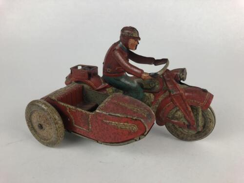 CIVILIAN: Tipp & Co Motorcycle combination c1948, clockwork, 19 cms.