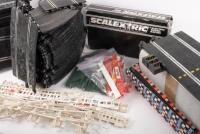 SCALEXTRIC: A large group lot of Scalextric track sections and some accessories such as track guard railing - 2