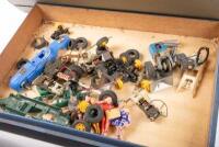 SCALEXTRIC: A large group of vintage Scalextric parts and accessories including car bodies, wheels, accessories and more - 2