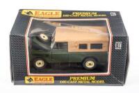 LAND ROVER: A 1:18 scale Eagle Collectibles model of a Land Rover Series III soft top, boxed