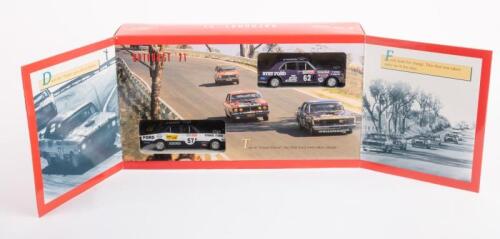 FORD FALCON: A Trax Top Gear 1:43 scale Bathurst 71' Ford Falcon GTHO Phase III two car set as driven by David McKay & Phil Barnes, in fitted display box