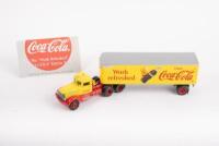 PETERBILT: A Matchbox Collectables&nbsp;1:58 scale 1939 Peterbilt prime mover & trailer in Coca-Cola livery, comes in fitted box with info card