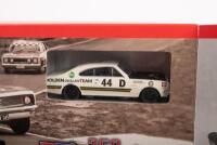HOLDEN MONARO: A TRAX TOP GEAR 'BATHURST 69' HT GTS MONARO HOLDEN DEALER TEAM set (TRS19), consisting of two 1:43 scale HT GTS MONARO models, as raced by Des West, Peter Brock (racing number '43 D'), other Colin Bond, Tony Roberts (racing number '44 D') - 2