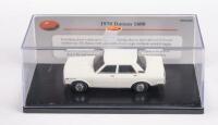 DATSUN: A Trax 1:43 scale 1970 Datsun 1600 in white paintwork, code TRR100B, comes in original case with info card