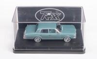 CHRYSLER: A Trax 1:43 scale 1966 Chrysler AP6 Valiant regal in green aqua paintwork, code TR81B, in original case with info card
