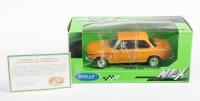 BMW: A 1:24 scale Welly Nex Models BMW 2002ti in orange, within box