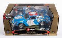 ALPINE: A 1:16 scale Gold Collection Bburago model of a 1973 Alpine A110 1600s Tour De Corse, within original box