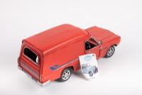 SANDMAN: A Boyle Industries modern metal circa 1970s Holden Sandman panel van model in red paintwork, 27cm long, in original box - 2
