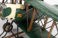 AVRO: An Auto Petit modern tin Avro 504K bi-plane model, wingspan 32cm, fuselage length 30cm - 2