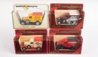 MATCHBOX YESTERYEAR: Four Matchbox Models of Yesteryear 1:35 scale 1930s Ford van models in boxes