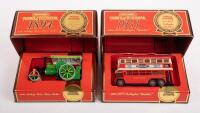 MATCHBOX YESTERYEAR: Two Matchbox Models of Yesteryear models in boxes, includes an 1894 Aveling-Porter Steam Roller & a 1931 AEC Trolleybus 'Diddler'