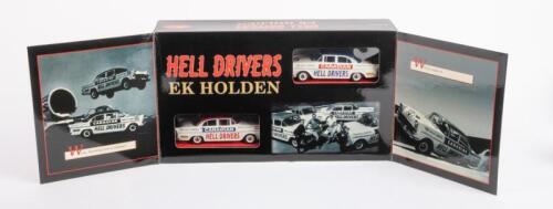 HOLDEN: A Trax 1:43 scale 1962 EK Holden 'Canadian Hell Drivers' twin pack, code TRS21B, in original packaging
