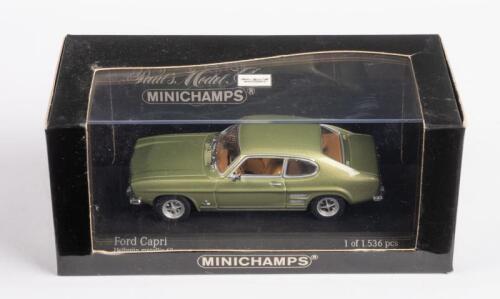 FORD: A Minichamps 1:43 scale 1969 Ford Capri in light green paintwork in original box