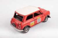 ROVER: A modern metal Rover Mini Cooper Rally ornamental model, 29cm long - 2