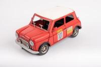 ROVER: A modern metal Rover Mini Cooper Rally ornamental model, 29cm long
