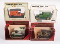 MATCHBOX YESTERYEAR: Four Matchbox Models of Yesteryear small scale 1912 Ford Model 'T' vans in different liveries in boxes