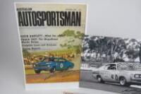NORM BEECHEY: A large black and white photograph featuring Norn Beechey and Jim McKeown in their #41D Valiant Charger (signed Beechey and McKeown) - 3
