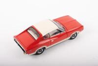 VALIANT: A Trax, 1:24 scale, Chrysler Valiant Charger in red with white roof, comes in fitted box and outer protective box - 2