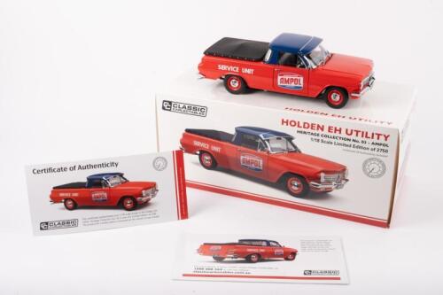 HOLDEN: A Classic Carlectables, 1:18 scale, limited edition only 2750 made, Holden EH Utility in Ampol service vehicle livery