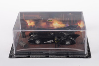 BATMAN: An Eaglemoss&nbsp;Diecast&nbsp;Batmobile model with Batman figurine in original perspex case, model approx 14cm long