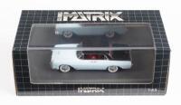 LANCIA: A limited edition (120 of 408) 1:43 scale Matrix Scale Models 1956 Lancia Aurelia B56 Florida Berlina Pininfarina in light blue with black roof, within acrylic case