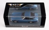 AC: A 1:43 scale Neo Scale Models AC 428 Frua Fastback in light blue, within acrylic case&nbsp;