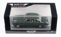 JAGUAR: A 1:43 scale Neo Scale Models Jaguar 420 saloon in green, within acrylic case