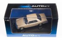 MERCEDES: A 1:43 scale AUTOart models Mercedes-Benz/8 280C Coupe in beige, within acrylic case