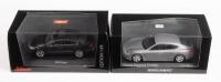 VW/PORSCHE: Two 1:43 scale models including a Shuco VW Passat, and a Minichamps Porsche Panamera S hybrid, both within box