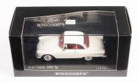 AUTO UNION: A 1:43 scale Minichamps Auto Union 1000 Sp hardtop coupe in white, within box