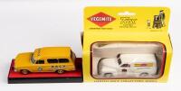 TRAX: Two 1:43 scale Trax Holdens, including a FJ Holden Van in Vegemite livery along with a EJ Holden Van in RACV livery